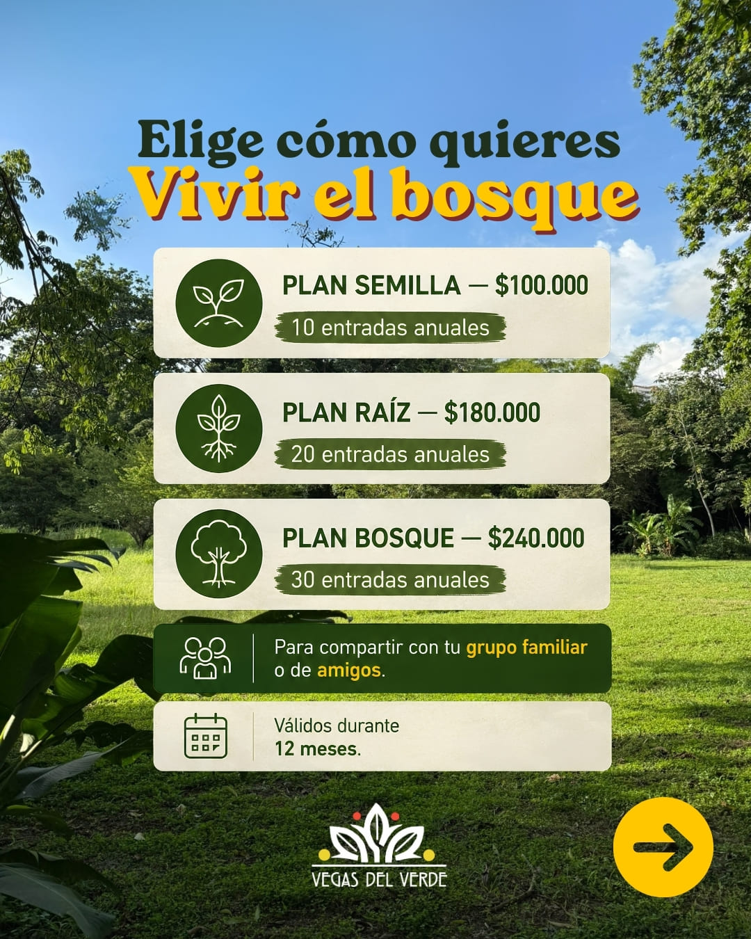El prado abierto de Vegas del Verde bajo un cielo despejado.