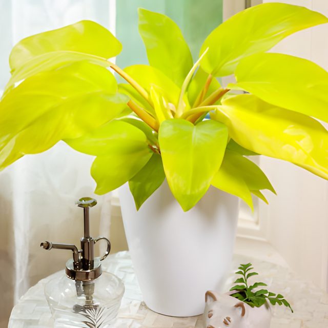 Fotografía de filodendro lemon lime
